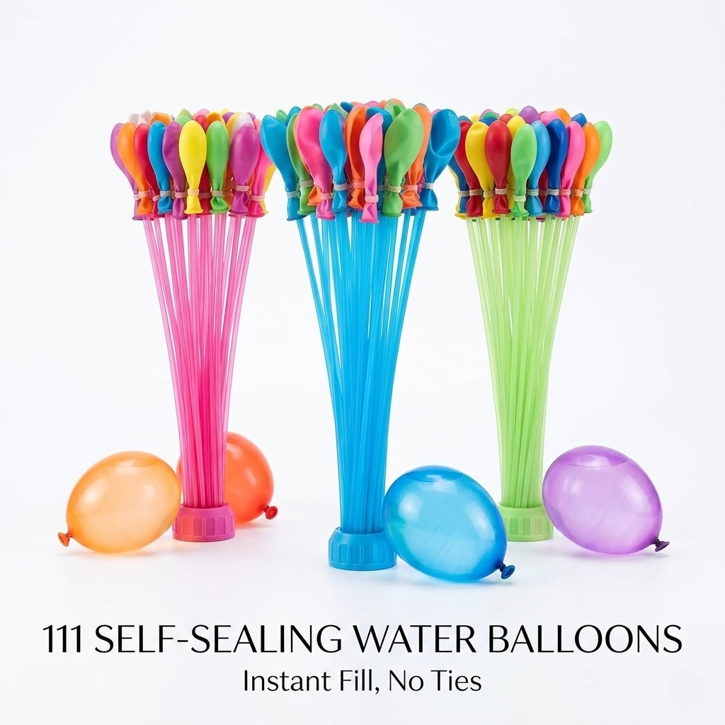 111Pcs Quick Fill Water Balloo - Quick Games Party recension och pris
