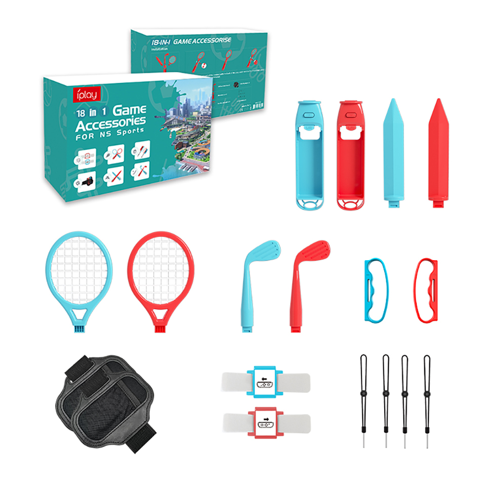 18 in 1 Accessories Kit for Sw - Party Games Switch 1 recension och pris