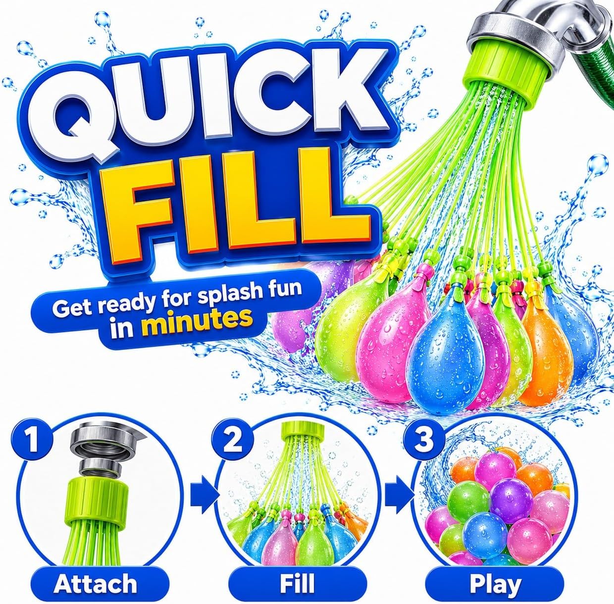 Water Balloons Quick Fill & Se - Quick Games Party recension och pris